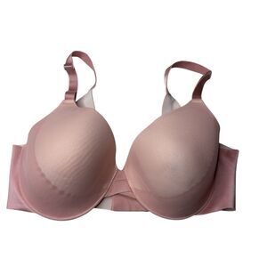 Soma Vanishing Back Fc Lace Trim Underwire Bra Size 36D Pink